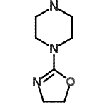 结构式 CAS# 295341-61-6, 1-(4,5-二氢-1,3-恶唑-2-基)哌嗪