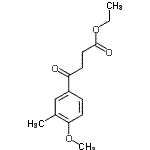 structure of CAS# 2954-68-9, Ethyl 4-(4-Methoxy-3-Methylphenyl)-4-Oxobutanoate;Ethyl 4-(4-Methoxy-3-methylphenyl)-4-oxobutanoate