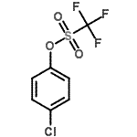 结构式 CAS# 29540-84-9, 4-氯苯基三氟甲烷磺酸酯