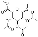 CAS 登录号：29587-10-8， (2S,3S,4S,5R,6S)-3,4,5-三乙酰氧基-6-甲硫基四氢吡喃-2-羧酸甲酯