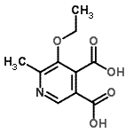 structure of CAS# 2971-77-9, 5-Ethoxy-6-Methyl-3,4-Pyridinedicarboxylic Acid;5-ethoxy-6-methylpyridine-3,4-dicarboxylic acid