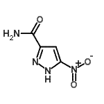 结构式 CAS# 297149-32-7, 5-硝基-1H-吡唑-3-甲酰胺