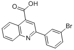 structure of CAS# 298230-83-8, 2-(3-Bromo-Phenyl)-Quinoline-4-Carboxylic Acid;2-(3-BROMO-PHENYL)-QUINOLINE-4-CARBOXYLIC ACID;4-Quinolinecarboxylic Acid, 2-(3-Bromophenyl)-