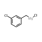 structure of CAS# 29874-01-9, Chloro(3-Chlorobenzyl)Magnesium;3-Chlorobenzylmagnesium chloride;3-Chlorobenzylmagnesium chloride.25M ether