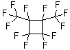 结构式 CAS# 2994-71-0, 1,1,2,2,3,4-六氟-3,4-二(三氟甲基)-环丁烷