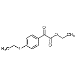 structure of CAS# 300355-73-1, Ethyl [4-(Ethylsulfanyl)Phenyl](Oxo)Acetate;Ethyl 4-(ethylthio)benzoylformate;MFCD09801419