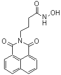 structure of CAS# 300816-11-9, 4-(1,3-Dioxo-1H-benzo[de]isoquinolin-2(3H)-yl)-N-hydroxybutanamide;1H-Benz[De]Isoquinoline-2(3H)-Butanamide, N-Hydroxy-1,3-Dioxo- (9CI)