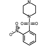 structure of CAS# 301331-16-8, 1-[(2-Nitrophenyl)Sulfonyl]Piperazine;1-((2-nitrophenyl)sulfonyl)piperazine;1-[(2-nitrobenzene)sulfonyl]piperazine;1-[(2-Nitrophenyl)sulfonyl]piperazine