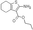 structure of CAS# 302561-09-7, Propyl 2-Amino-4,5,6,7-Tetrahydro-1-Benzothiophene-3-Carboxylate;2-AMINO-3-METHYL-9H-PYRIDO- [2,3-B]-INDOLE;2-Amino-4,5,6,7-tetrahydro-benzo[ b ]thiophene-3-c;2-Amino-4<wbr>,5,6,7-te<wbr>trahydro-<wbr>benzo[ b <wbr>]thiophen<wbr>e-3-carbo<wbr>xylic aci<wbr>d propyl <wbr>ester