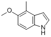 structure of CAS# 302912-21-6, 5-Methoxy-4-Methylindole;1H-Indole, 5-Methoxy-4-Methyl-;5-Methoxy-4-Methyl-1H-Indole;5-METHOXY-4-METHYLINDOLE