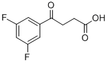 structure of CAS# 302912-30-7, 4-(3 5-Difluorophenyl)-4-Oxobutyric Acid