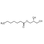 CAS 登录号：3030-30-6， (2R)-2,3-二羟基丙基庚酸酯