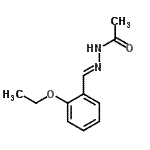 structure of CAS# 303085-82-7, N'-[(E)-(2-Ethoxyphenyl)Methylene]Acetohydrazide;(E)-N'-(2-ethoxybenzylidene)acetohydrazide;N'-[(1E)-(2-ethoxyphenyl)methylidene]acetohydrazide