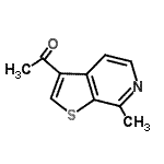 CAS 登录号：30433-77-3， 1-(7-甲基噻吩并[2,3-c]吡啶-3-基)乙酮
