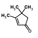 CAS 登录号：30434-65-2， 3,4,4-三甲基-2-环戊烯-1-酮