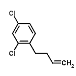 structure of CAS# 3047-22-1, 1-(3-Buten-1-Yl)-2,4-Dichlorobenzene;4-(2,4-Dichlorophenyl)-1-butene;MFCD09801236