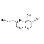 CAS 登录号：305370-97-2， 6-乙氧基-4-羟基-1,5-萘啶-3-甲腈