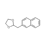 结构式 CAS# 305861-54-5, 2-(2-萘基甲基)-1,3-二氧戊环