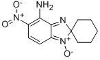 结构式 CAS# 306934-81-6, 5-硝基螺[苯并咪唑-2,1'-环己烷]-4-胺 1-氧化物