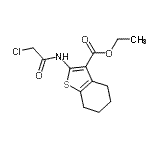 CAS 登录号：307512-27-2， 乙基2-[(氯乙酰基)氨基]-4,5,6,7-四氢-1-苯并噻吩-3-羧酸酯