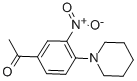 structure of CAS# 30877-80-6, 1-(3-Nitro-4-Piperidinophenyl)-1-Ethanone;1-[3-Nitro-4-(1-Piperidyl)Phenyl]Ethanone;1-(3-Nitro-4-Piperidino-Phenyl)Ethanone;1-(3-Nitro-4-Piperidin-1-Yl-Phenyl)Ethanone