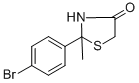 structure of CAS# 309294-12-0, 2-(4-Bromophenyl)-2-Methylthiazolidin-4-One