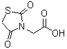 structure of CAS# 31061-24-2, (2,4-Dioxo-1,3-Thiazolidin-3-Yl)Acetic Acid;(2,4-Dioxo-thiazolidin-3-yl)-acetic acid;2-(2,4-dioxo-1,3-thiazolidin-3-yl)acetic acid;2-(2,4-dioxothiazolidin-3-yl)acetic acid