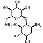 CAS 登录号：31077-71-1， (1R,2R,3S,4R,6S)-4,6-二氨基-2,3-二羟基环己基6-氨基-6-脱氧-alpha-D-吡喃葡萄糖苷