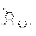 结构式 CAS# 31081-30-8, 5-溴-2-(4-氟苯氧基)苯胺