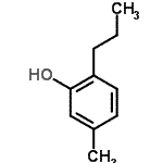 CAS 登录号：31143-55-2， 5-甲基-2-丙基苯酚
