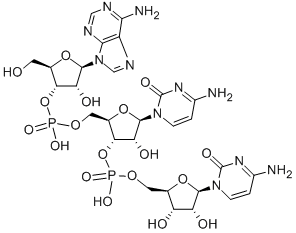 CAS#: 3128-37-8， Cytidylyl(5'.3')cytidylyl(5'.3')adenosine