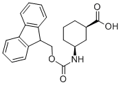 结构式 CAS# 312965-05-2, 芴甲氧羰基-(+/-)-顺式-3-氨基环己烷-1-羧酸