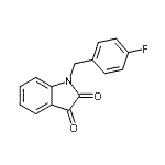 结构式 CAS# 313245-18-0, 1-(4-氟苄基)-1H-吲哚-2,3-二酮