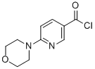 structure of CAS# 313350-36-6, 6-Morpholinonicotinoyl Chloride;6-(Morpholin-4-Yl)Pyridine-3-Carbonyl Chloride, 3-(Chlorocarbonyl)-6-(Morpholin-4-Yl)Pyridine, 4-[5-(Chlorocarbonyl)Pyridin-2-Yl]Morpholine;6-MORPHOLINOPYRIDINE-3-CARBONYL CHLORIDE HCL;6-Morpholinopyridine-3-Carbonyl Chloride