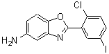 structure of CAS# 313953-34-3, 2-(2-Chloro-5-Iodophenyl)-1,3-Benzoxazol-5-Amine;2-(2-chloro-5-iodophenyl)-1,3-benzoxazol-5-ylamine;2-(2-chloro-5-iodophenyl)benzo[d]oxazol-5-amine;2-(2-chloro-5-iodophenyl)benzoxazole-5-ylamine