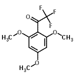 结构式 CAS# 314-98-7, 2,2,2-三氟-1-(2,4,6-三甲氧基苯基)乙酮