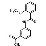 CAS 登录号：314022-80-5， N-(3-乙酰基苯基)-2-甲氧基苯甲酰胺