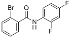 structure of CAS# 314025-94-0, 2-Bromo-N-(2,4-Difluorophenyl)Benzamide;2-Bromo-N-(2,4-Difluorophenyl)Benzamide 98%;2-Bromo-N-(2,4-Difluorophenyl)Benzamide98%;N-(2,4-DIFLUOROPHENYL) 2-BROMOBENZAMIDE