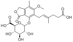 结构式 CAS# 31528-44-6, 霉酚酸葡糖苷酸
