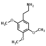 structure of CAS# 3166-78-7, 2-(2,4,5-Trimethoxyphenyl)Ethanamine;2-(2,4,5-Trimethoxy-phenyl)-ethylamine;2,4,5-trimethoxyphenethylamine;2,4,5-Trimethoxyphenylethylamine