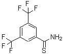 structure of CAS# 317319-15-6, 3,5-Di(Trifluoromethyl)Benzene-1-Carbothioamide;3,5-DI(TRIFLUOROMETHYL)BENZENE-1-CARBOTHIOAMIDE;3,5-Bis(Trifluoromethyl)Thiobenzamide, 97%