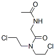 CAS 登录号：3183-24-2， 2-乙酰氨基-N,N-二(2-氯乙基)乙酰胺