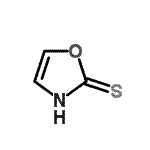结构式 CAS# 32091-51-3, 1,3-恶唑-2(3H)-硫酮