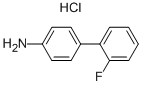 结构式 CAS# 321-61-9, 2'-氟-联苯-4-基胺盐酸盐
