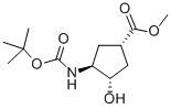 CAS#: 321744-19-8， (1S,2S,4S)-N-Boc-1-Amino-2-Hydroxycyclopentane-4-Carboxylic Acid Methyl Ester