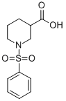 structure of CAS# 321970-54-1, 1-Benzenesulfonyl-Piperidine-3-Carboxylic Acid;1-(PHENYLSULFONYL)PIPERIDINE-3-CARBOXYLIC ACID;1-BENZENESULFONYL-PIPERIDINE-3-CARBOXYLIC ACID