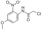 结构式 CAS# 3223-77-6, 2-氯-N-(4-甲氧基-2-硝基-苯基)-乙酰胺
