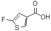 structure of CAS# 32415-50-2, 5-Fluoro-3-Thiophenecarboxylic Acid;5-Fluoro-3-thiophene carboxylic acid;5-Fluoro-3-thiophene carboxylicacid.