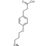 结构式 CAS# 3243-41-2, 3-(4-丁氧基苯基)丙酸
