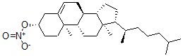 CAS 登录号：3255-05-8， [(3S,8S,9S,10R,13R,14S,17R)-10,13-二甲基-17-[(2R)-6-甲基庚烷-2-基]-2,3,4,7,8,9,11,12,14,15,16,17-十二氢-1H-环戊二烯并[a]菲-3-基]硝酸盐